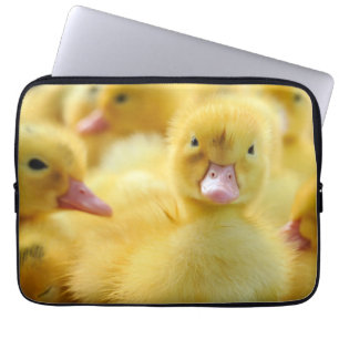 Cutest Baby Animals   Baby Duck Group Laptop Sleeve