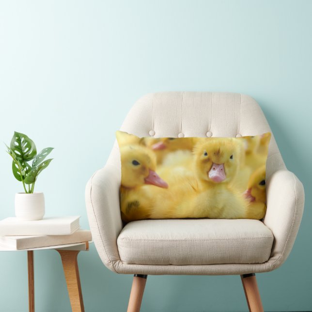 Cutest Baby Animals | Baby Duck Group Lumbar Cushion (Chair)