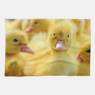 Cutest Baby Animals Baby Duck Group Tea Towel