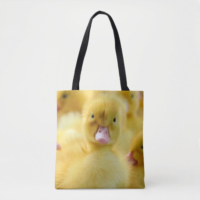 Cutest Baby Animals | Baby Duck Group Tote Bag (Front)