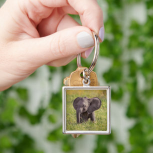 Cutest Baby Animals Baby Elephant Kenya Africa Key Ring