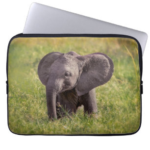 Cutest Baby Animals Baby Elephant Kenya Africa Laptop Sleeve