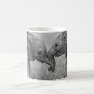 Cutest Baby Animals   Baby Elephants Greeting Coffee Mug