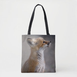 Cutest Baby Animals   Baby Fox Portrait Tote Bag