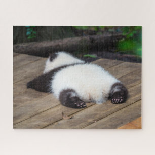 Cutest Baby Animals Baby Giant Panda Sleeping Jigsaw Puzzle