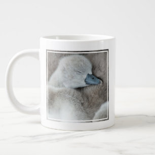 Cutest Baby Animals Baby Mute Swan Large Coffee Mug