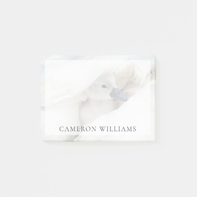 Cutest Baby Animals | Baby Mute Swan Post-it Notes (Front)