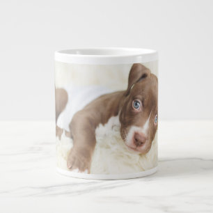 Cutest Baby Animals Baby Pit Bull Puppy Large Coffee Mug