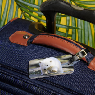 Cutest Baby Animals Baby Polar Bear Luggage Tag