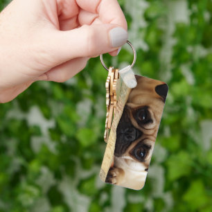 Cutest Baby Animals   Baby Pug Puppy Key Ring