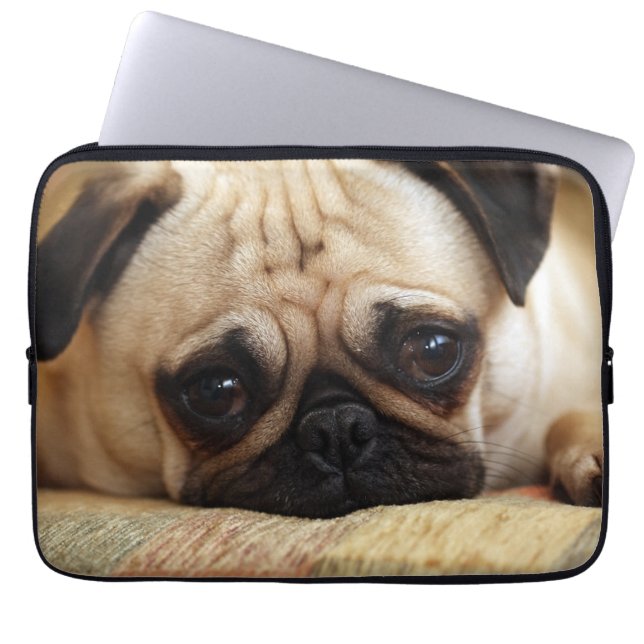 Cutest Baby Animals | Baby Pug Puppy Laptop Sleeve (Front)