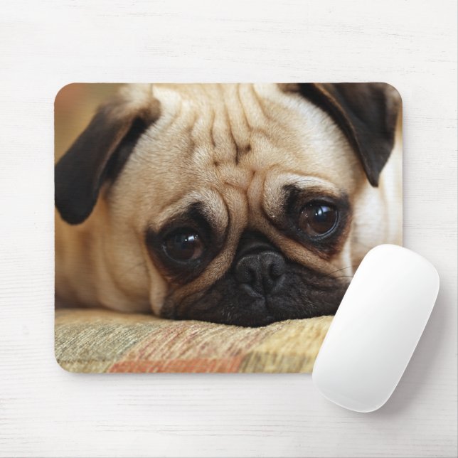 Cutest Baby Animals | Baby Pug Puppy Mouse Mat (With Mouse)