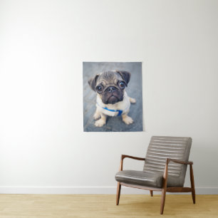 Cutest Baby Animals Baby Pug Tapestry