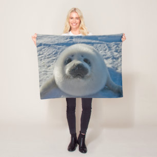 Cutest Baby Animals Baby Seal Fleece Blanket