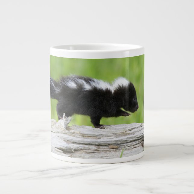 Cutest Baby Animals | Baby Skunk Large Coffee Mug (Front)