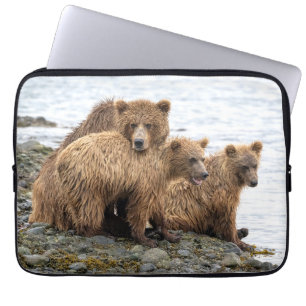 Cutest Baby Animals Bear & Cubs Laptop Sleeve