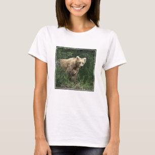 Cutest Baby Animals   Bear Mama Bear & Her Cubs T-Shirt