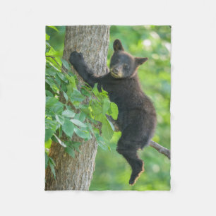 Cutest Baby Animals   Black Bear Cub Fleece Blanket
