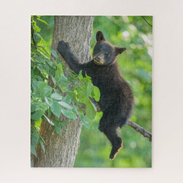 Cutest Baby Animals | Black Bear Cub Jigsaw Puzzle (Vertical)