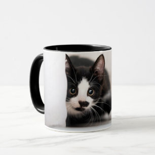 Cutest Baby Animals   Black & White Kitten Mug
