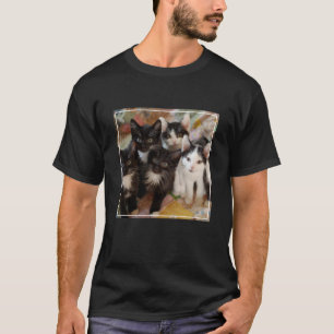 Cutest Baby Animals   Black & White Kittens T-Shirt