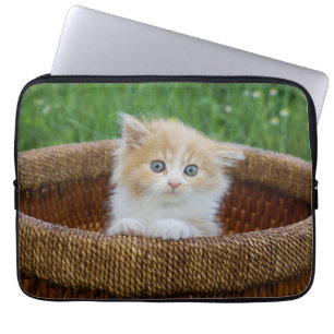 Cutest Baby Animals   Blue Eyed Kitten Laptop Sleeve