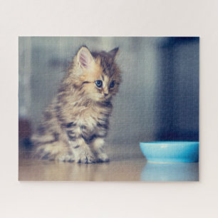 Cutest Baby Animals   Blue-eyed Persian Kitten Jigsaw Puzzle