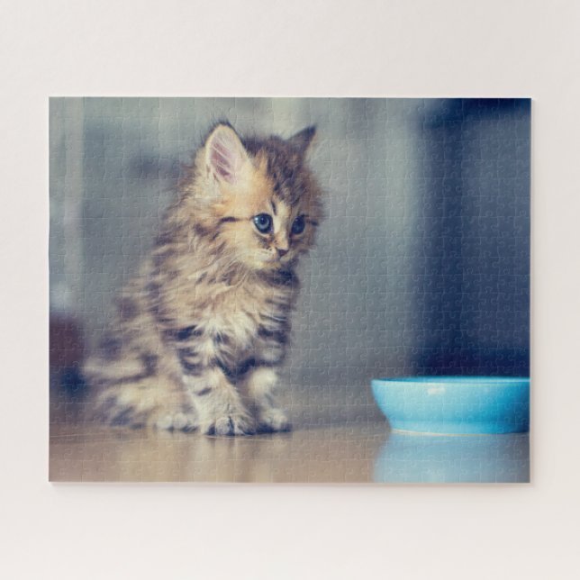 Cutest Baby Animals | Blue-eyed Persian Kitten Jigsaw Puzzle (Horizontal)