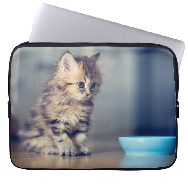 Cutest Baby Animals | Blue-eyed Persian Kitten Laptop Sleeve (Front)
