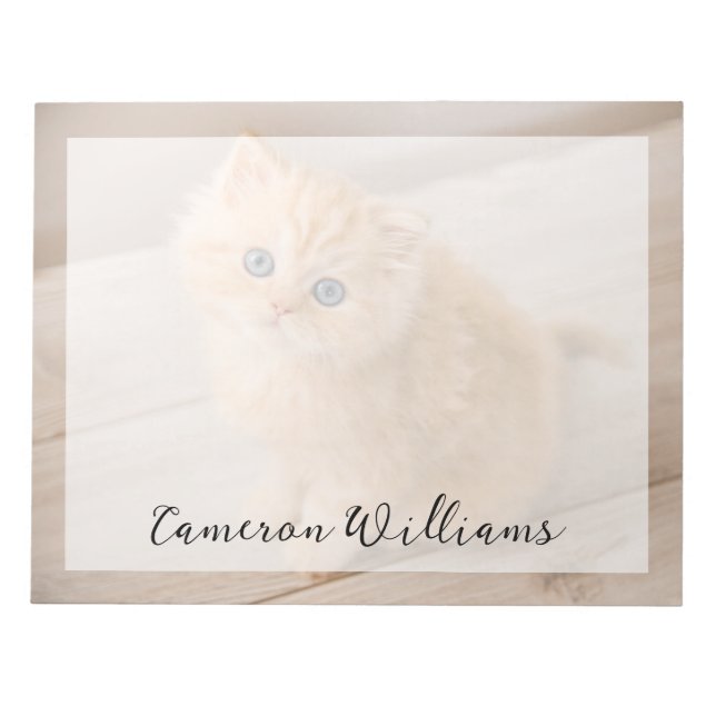 Cutest Baby Animals | British Longhair Kitten Notepad (Front)