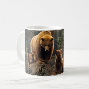 Cutest Baby Animals   Brown Bear Family Coffee Mug
