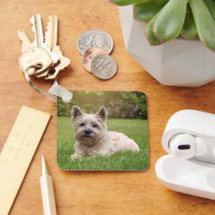 Cutest Baby Animals Cairn Terrier Dog Key Ring