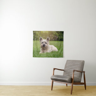 Cutest Baby Animals   Cairn Terrier Dog Tapestry