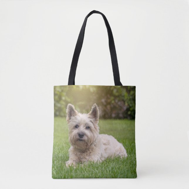 Cutest Baby Animals | Cairn Terrier Dog Tote Bag (Front)