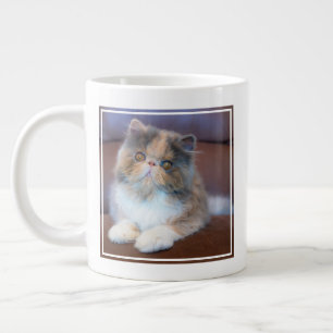 Cutest Baby Animals   Calico Persian Kitten Large Coffee Mug