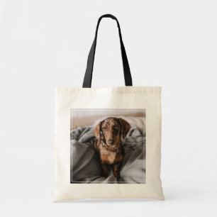 Cutest Baby Animals Chocolate Dapple Dachshund Tote Bag