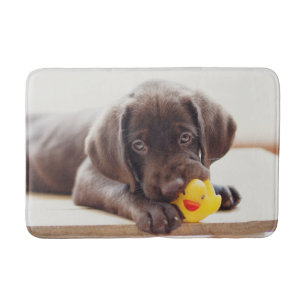 Cutest Baby Animals   Chocolate Labrador Puppy Bath Mat