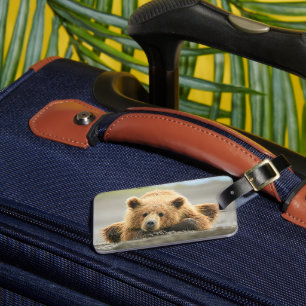 Cutest Baby Animals   Coastal Brown Bear Cub Luggage Tag