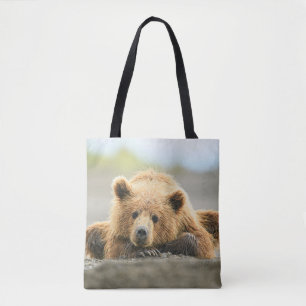 Cutest Baby Animals   Coastal Brown Bear Cub Tote Bag