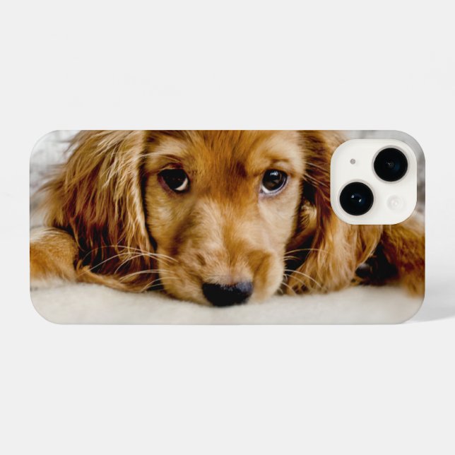 Cutest Baby Animals | Cocker Spaniel Puppy iPhone Case (Back Horizontal)
