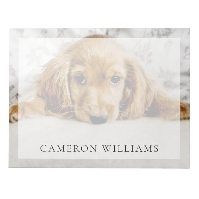 Cutest Baby Animals | Cocker Spaniel Puppy Notepad (Front)