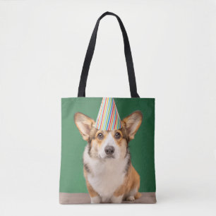 Cutest Baby Animals Corgi Birthday Puppy Tote Bag