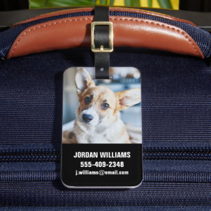 Cutest Baby Animals   Corgi Head Tilt Luggage Tag
