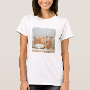 Cutest Baby Animals Corgi & Plush Puppy T-Shirt
