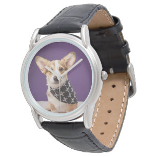 Cutest Baby Animals   Corgi Puppy Skull Bandanna Watch