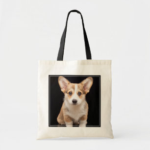 Cutest Baby Animals   Corgi Puppy Standing Tall Tote Bag