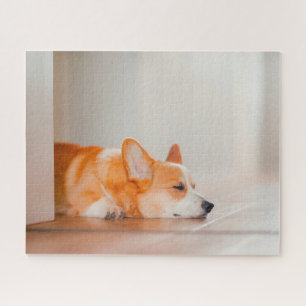 Cutest Baby Animals   Corgi Sleeping Jigsaw Puzzle