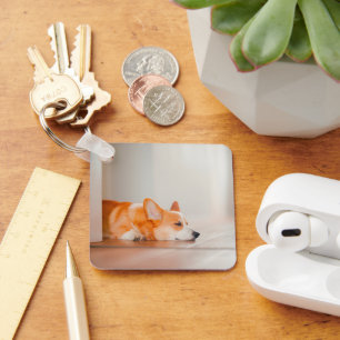 Cutest Baby Animals Corgi Sleeping Key Ring