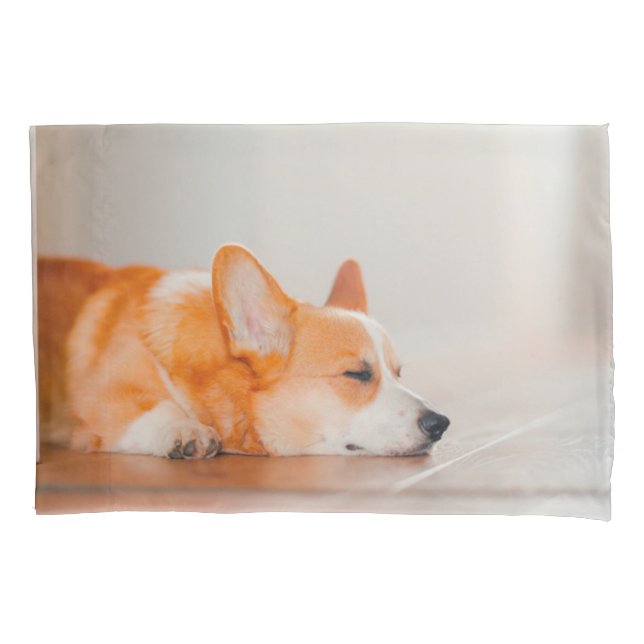 Cutest Baby Animals | Corgi Sleeping Pillowcase (Front)