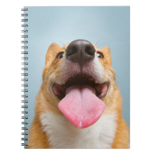 Cutest Baby Animals Corgi Tongue Notebook